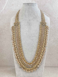 Golden Long Haar Mala Necklace
