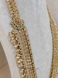 Golden Long Haar Mala Necklace