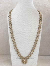 Antique Gold Small Pendant Long Mala