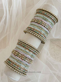 Sulayha Mint Pink Bridal Bangle set