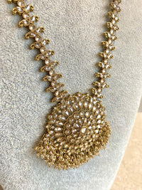 Antique Gold Long Necklace - Golden
