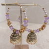 Samiya Hoop Earrings - Purple