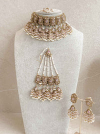 Pink Bridal Choker Set