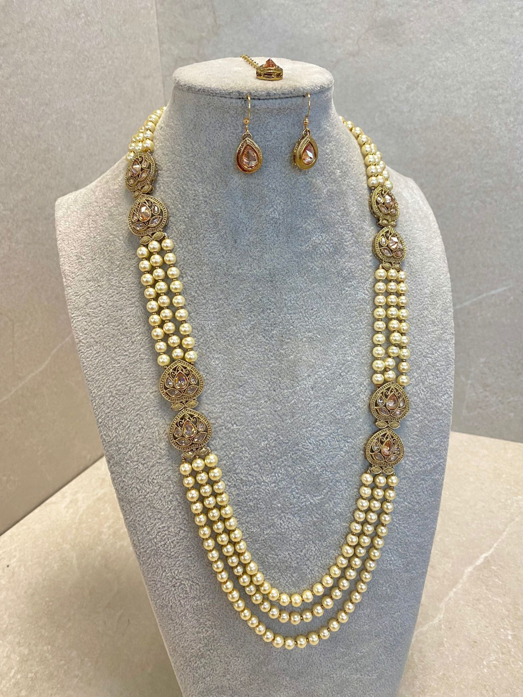 SLIGHTLY IMPERFECT: Antique Gold Mala Set