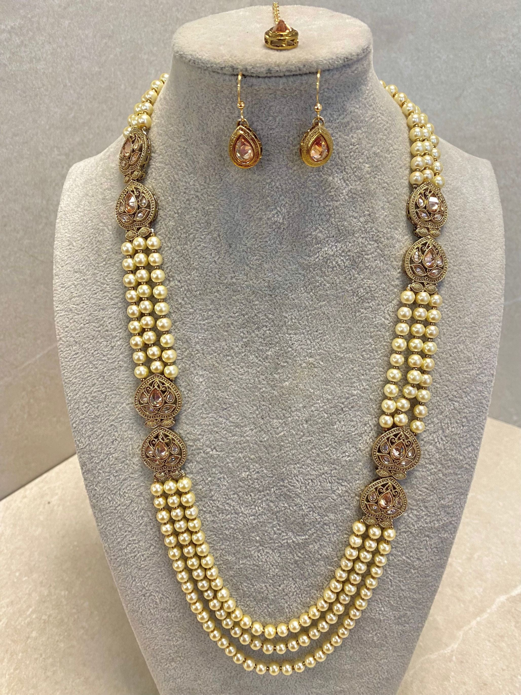 SLIGHTLY IMPERFECT: Antique Gold Mala Set