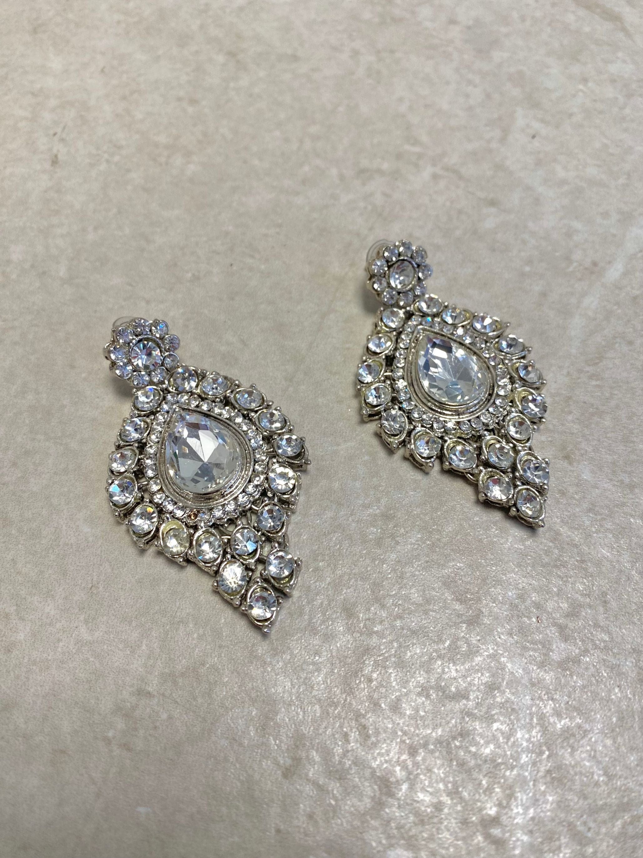 SLIGHTLY IMPERFECT: Silver Drop Earrings