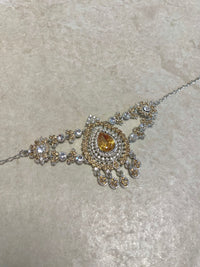 Silver and Peach Arm Band