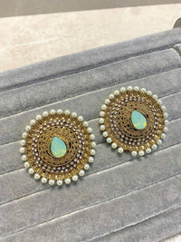 SLIGHTLY IMPERFECT: Large Antique Gold Tops - Mint