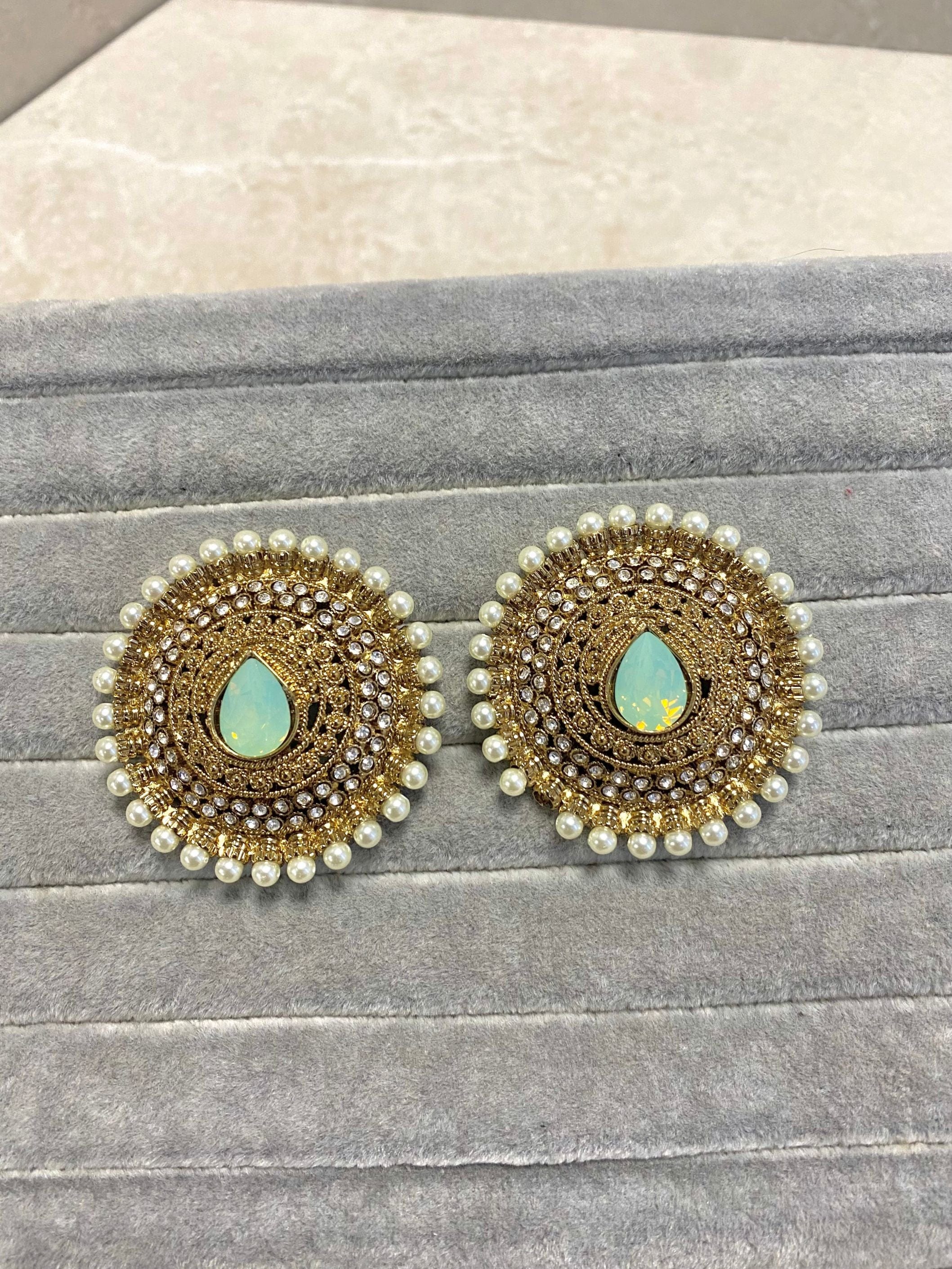 SLIGHTLY IMPERFECT: Large Antique Gold Tops - Mint