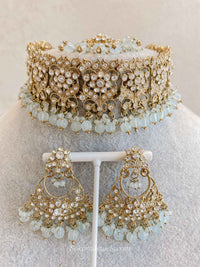 Brittney Choker Sets in Clear Crystal