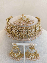 Brittney Choker Sets in Clear Crystal