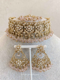 Brittney Choker Sets in Clear Crystal