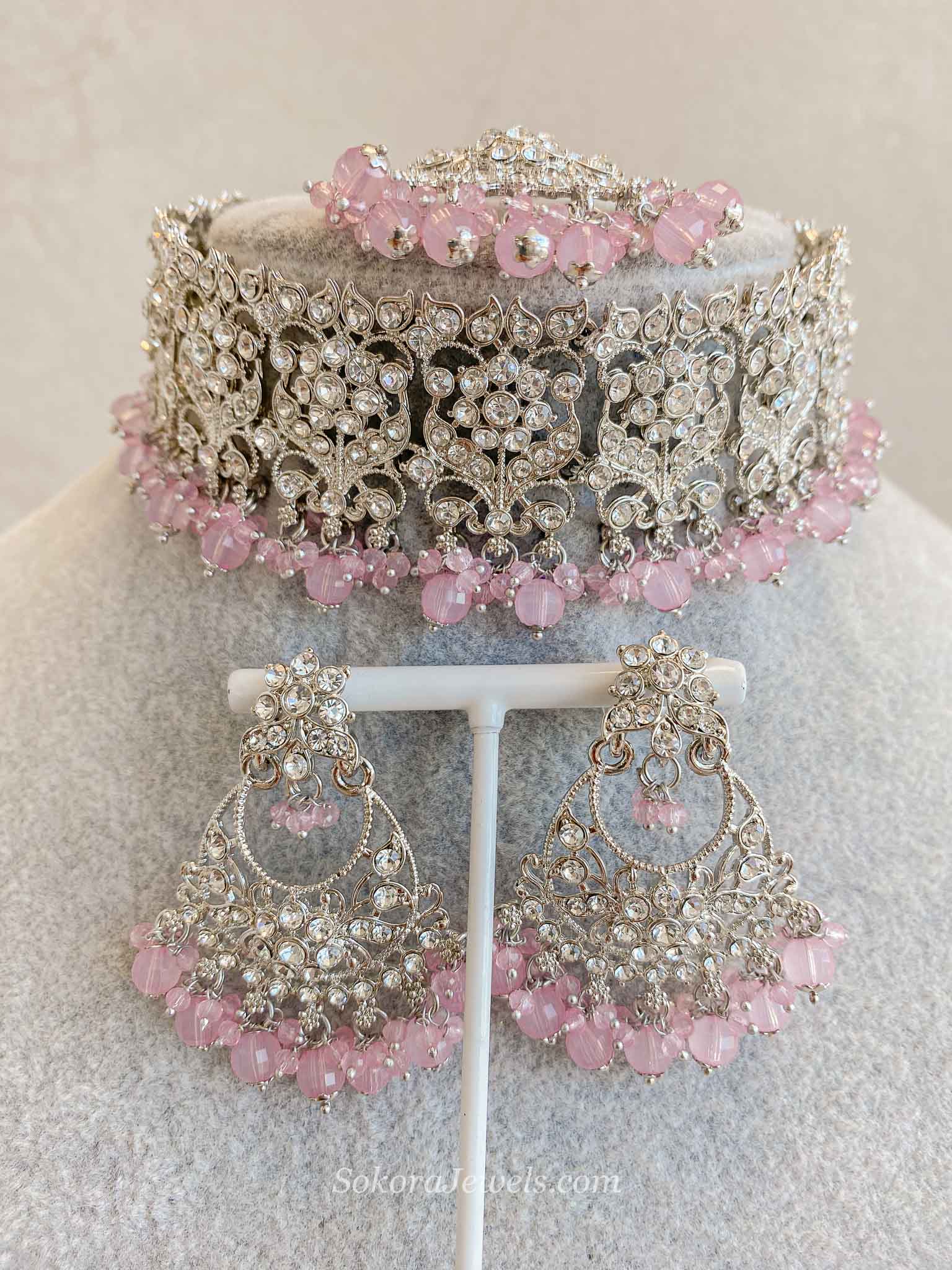 Brittney Silver Choker Sets