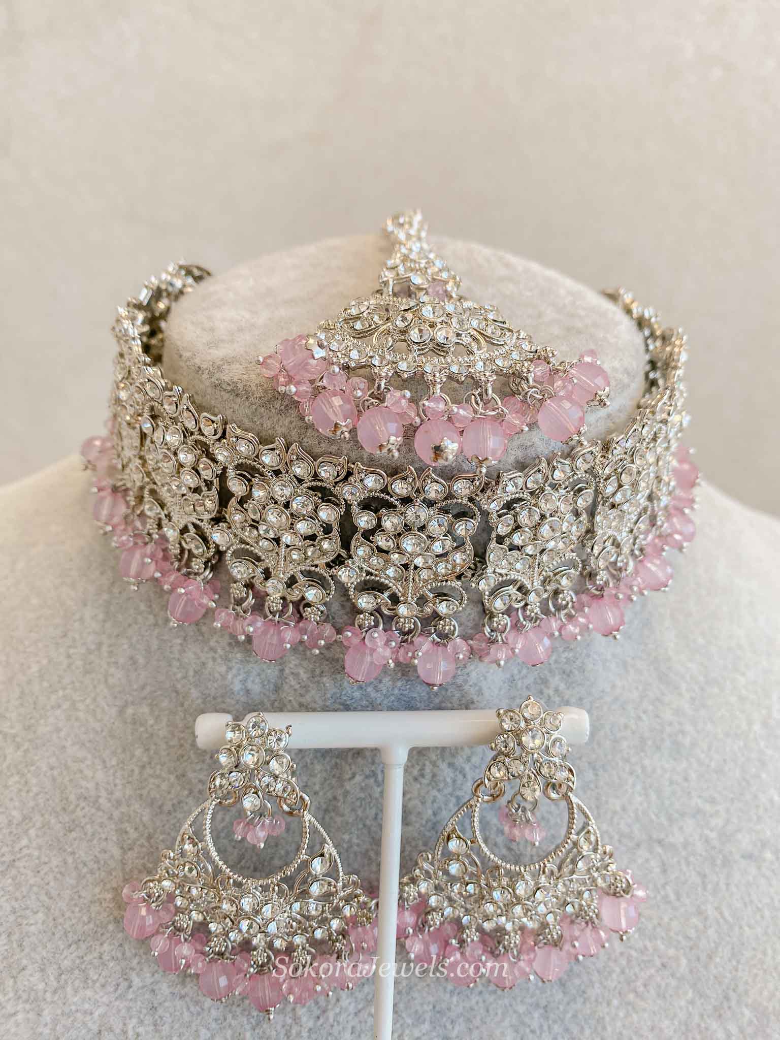 Brittney Silver Choker Sets
