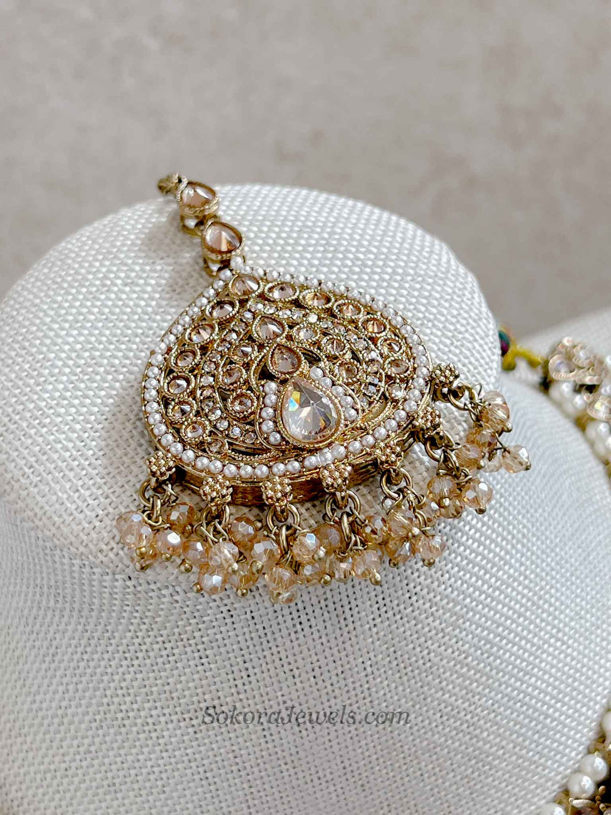 Poonam Choker Set - Champagne Gold