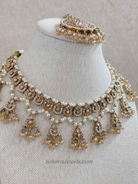 Poonam Choker Set - Champagne Gold