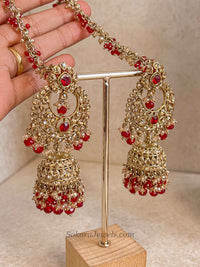 Tehmeena Full Bridal Set - Red