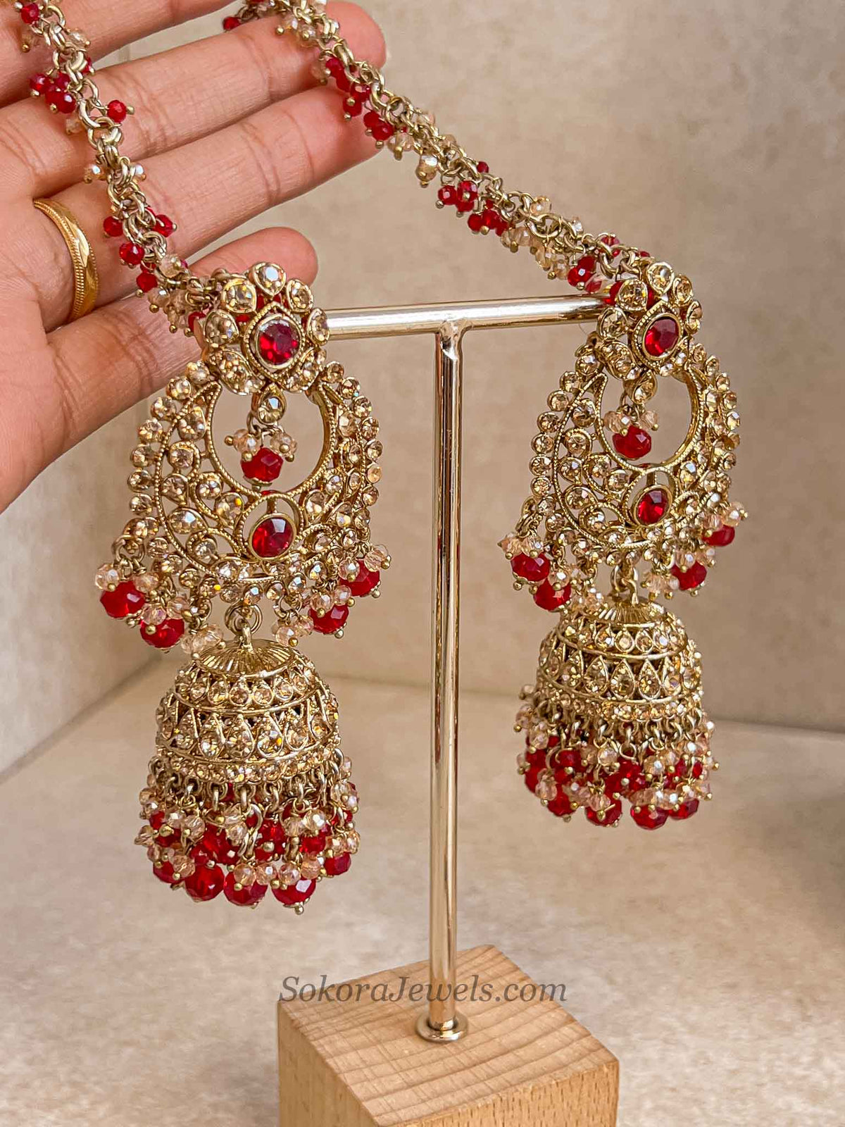 Tehmeena Full Bridal Set - Red