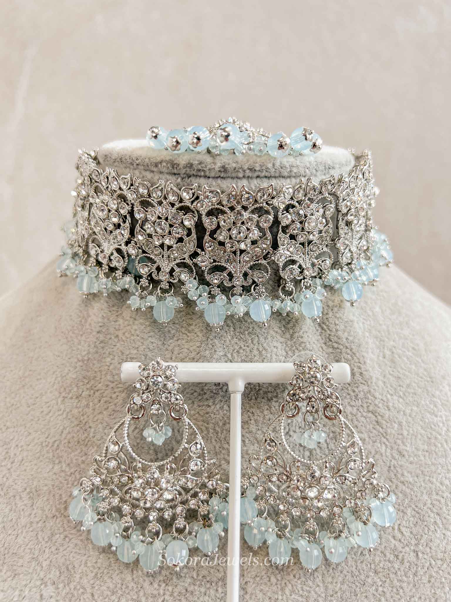 Brittney Silver Choker Sets