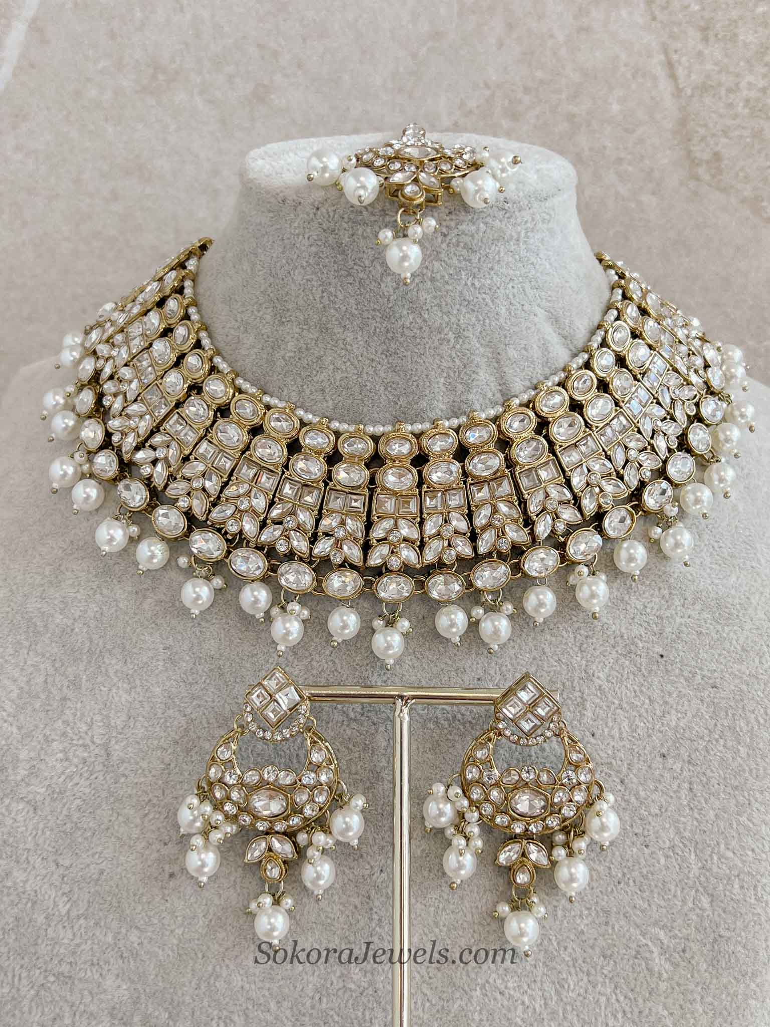 Pearl Faux Kundan Set