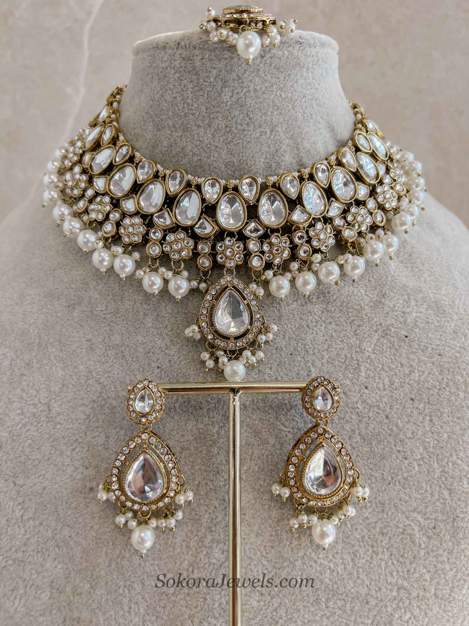 Pearl Faux Kundan Set