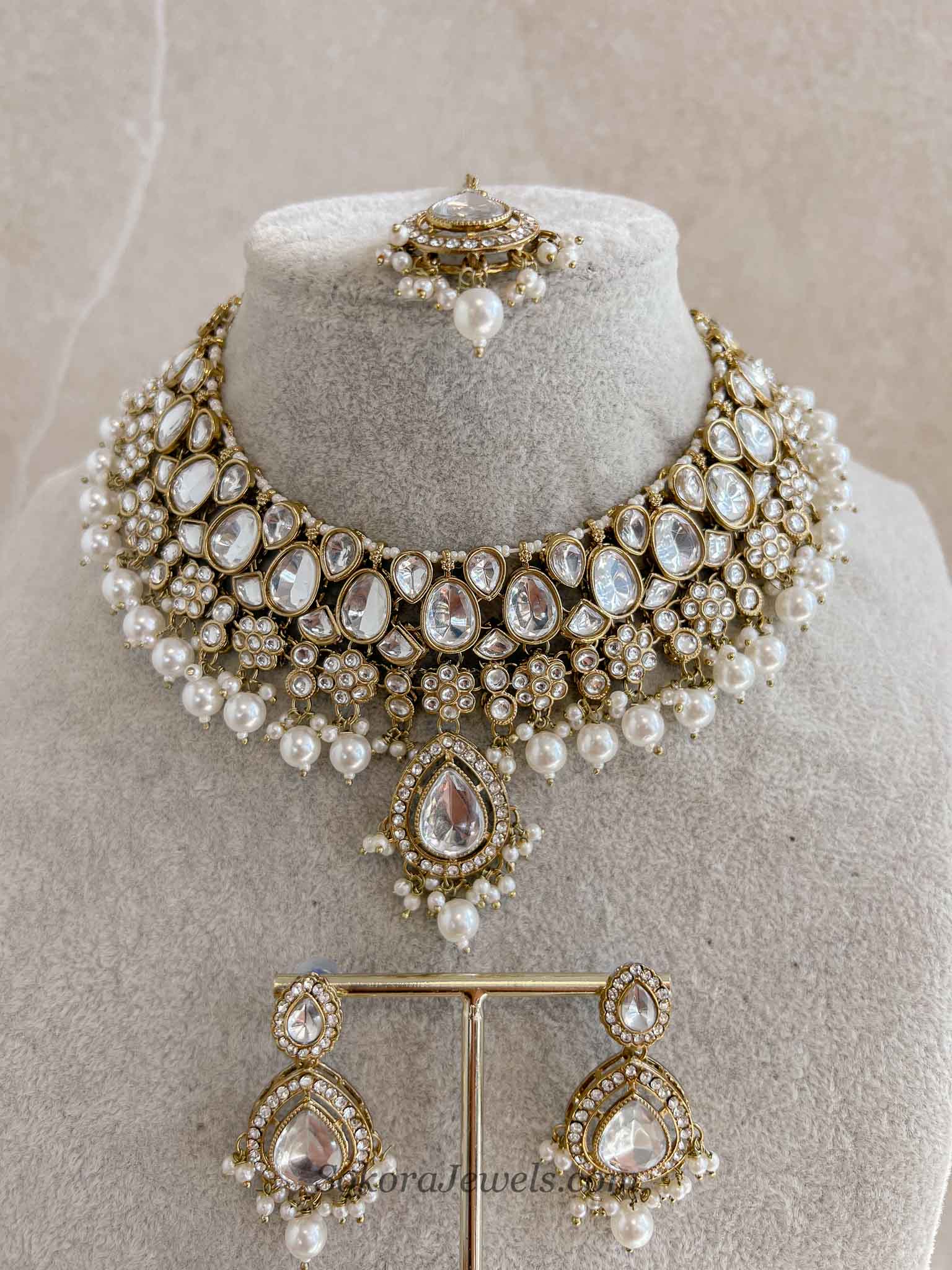 Pearl Faux Kundan Set
