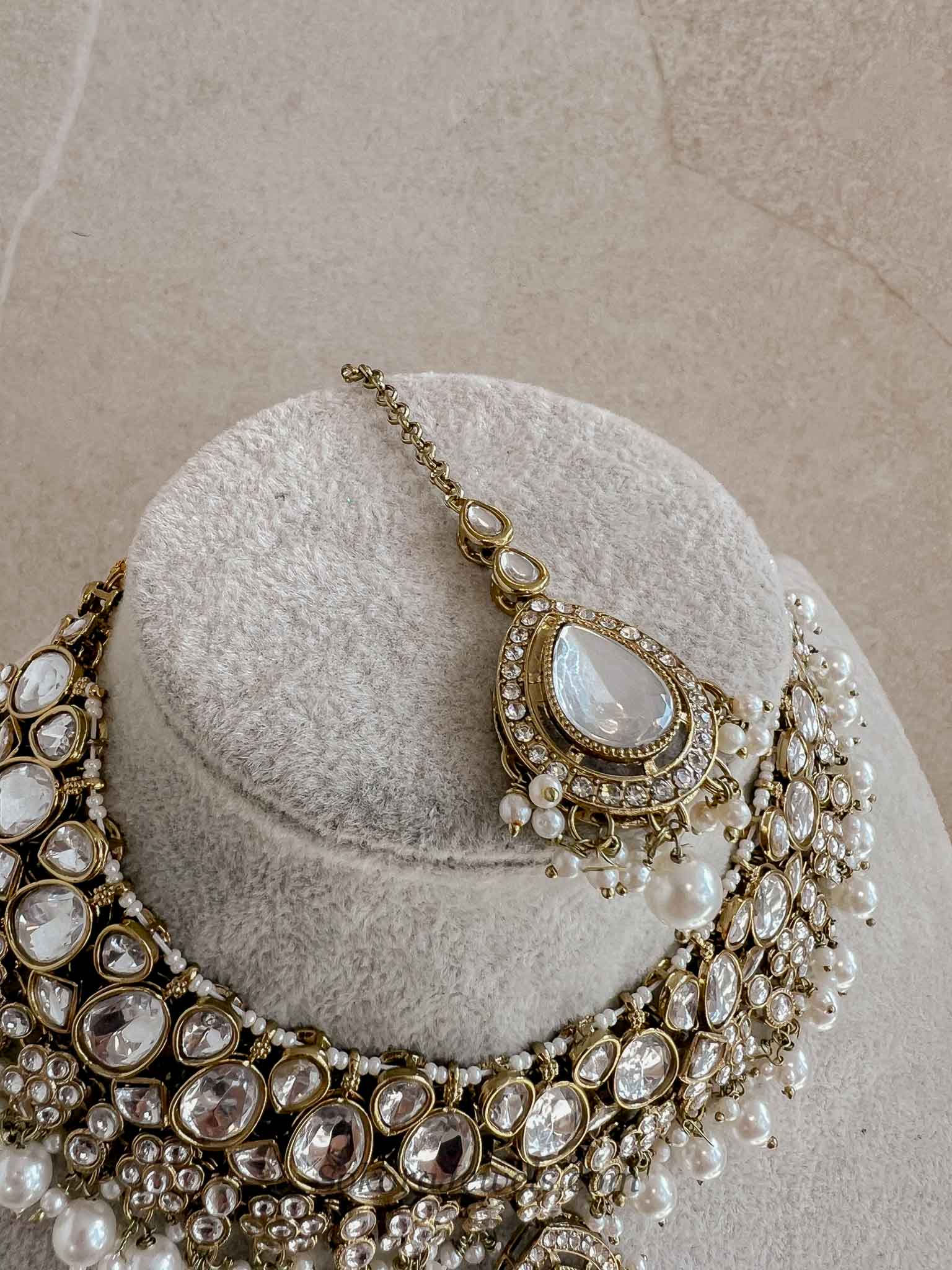 Pearl Faux Kundan Set