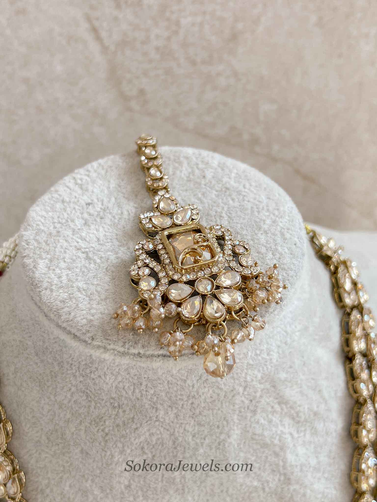 Champagne Pendant layered Necklace