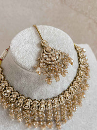 Statement Golden Tassel Choker Set