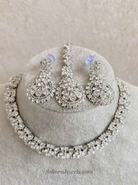 Saira Small Silver Necklace Set
