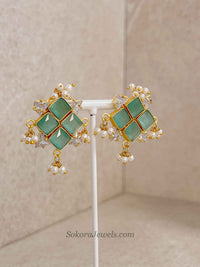 Modern Blossom Gemstone & Pearl Necklace Sets