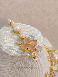 Modern Blossom Gemstone & Pearl Necklace Sets