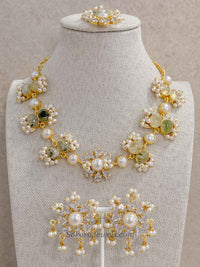 Pearl & Pale Gemstone Statement Set