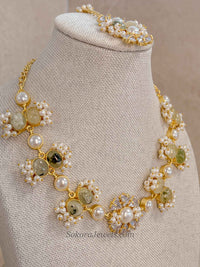 Pearl & Pale Gemstone Statement Set