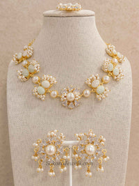 Pearl & Pale Gemstone Statement Set
