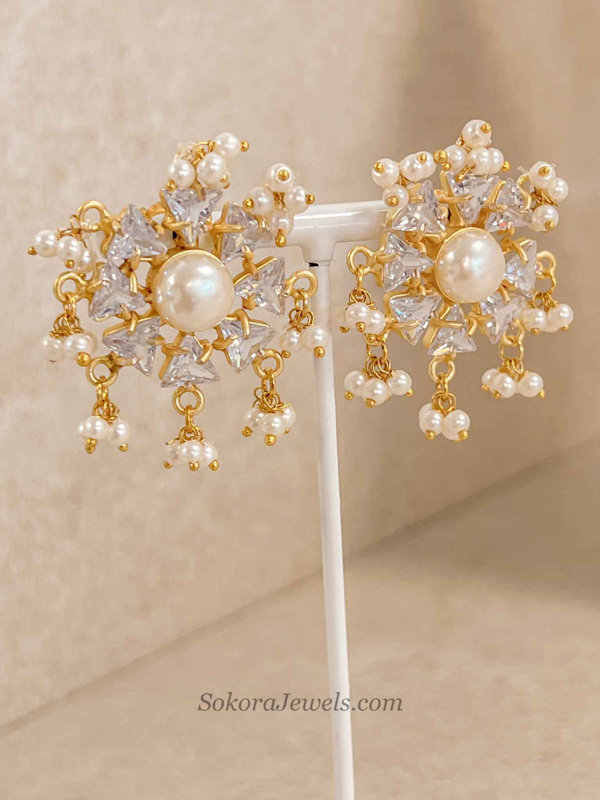 Pearl & Pale Gemstone Statement Set