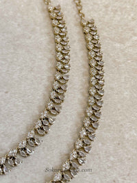 Antique Gold American Diamond Bridal Payal