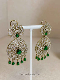 Suneeta Bridal American Diamond Set – Antique Gold Base