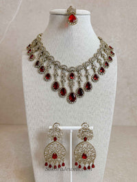 Suneeta Bridal American Diamond Set – Antique Gold Base