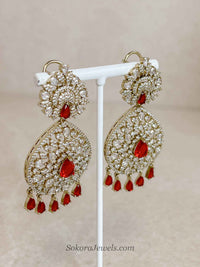 Suneeta Bridal American Diamond Set – Antique Gold Base