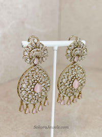 Suneeta Bridal American Diamond Set – Antique Gold Base