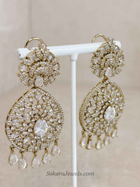 Suneeta Bridal American Diamond Set – Antique Gold Base