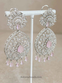 Suneeta Bridal American Diamond Set – Silver Base