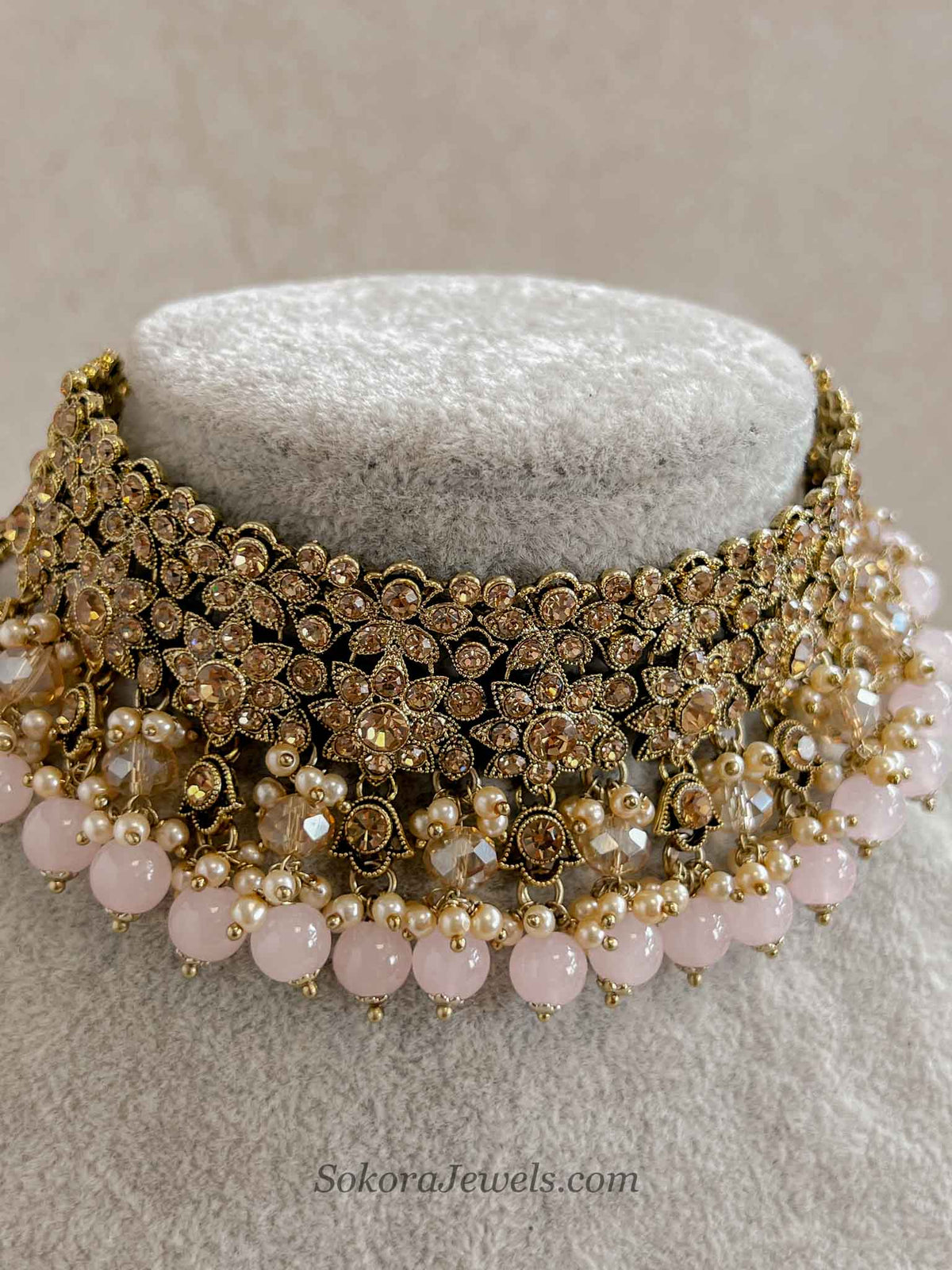 Light Pink & Golden Choker