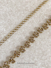 Vine Leaf Bridal Waist Chain