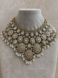 Kundan Pearl Bridal set with Headband