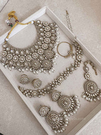 Kundan Pearl Bridal set with Headband