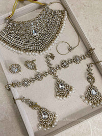 Kundan Bridal Choker set with Headband