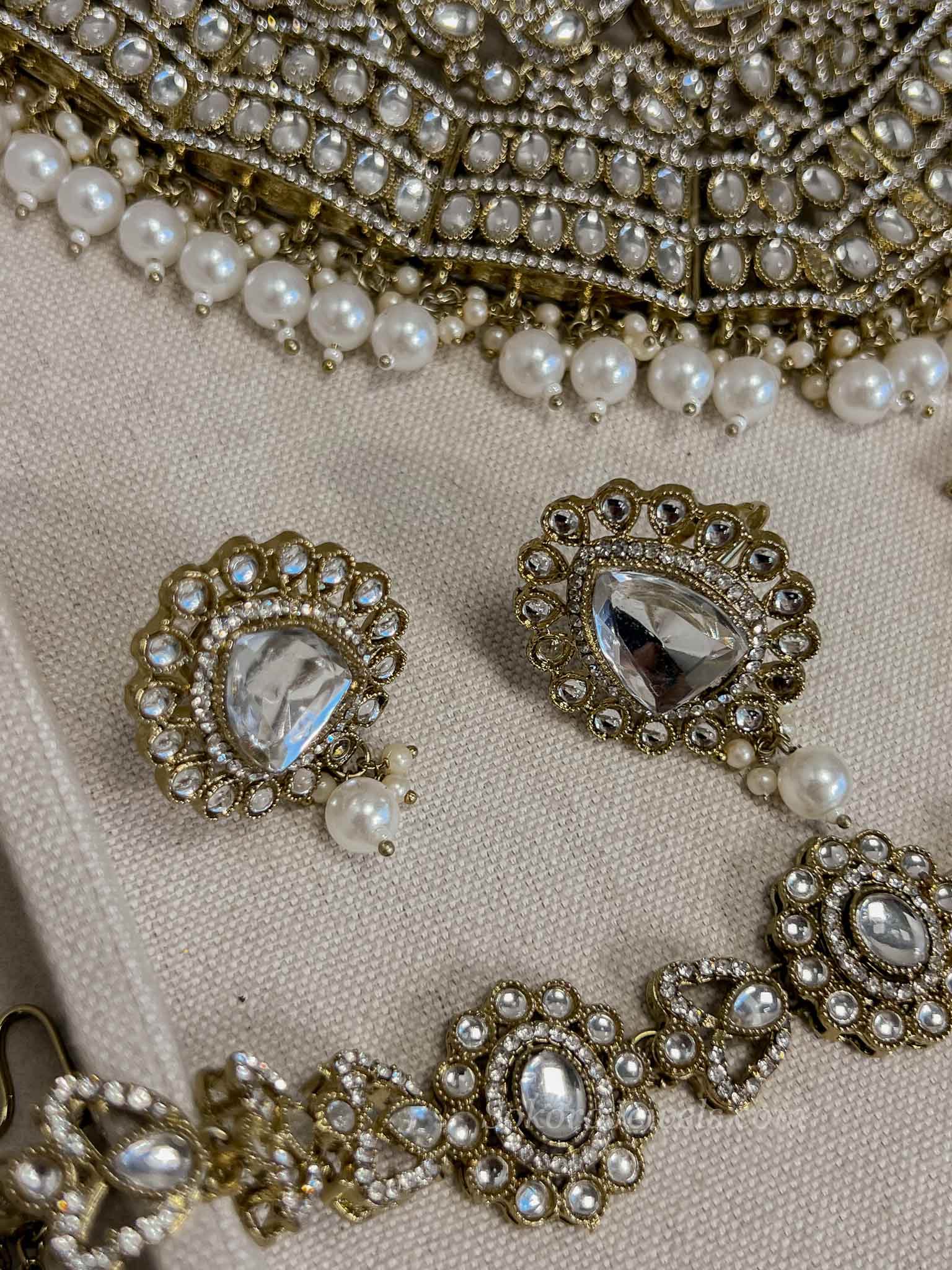 Kundan Bridal Choker set with Headband