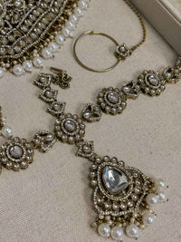 Kundan Bridal Choker set with Headband